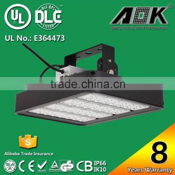 UL cUL DLC listed 150 watt led flood light WITH 130LM/W