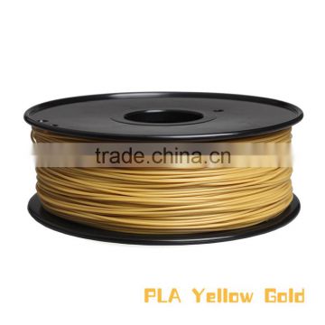 High Quality 3D Printer Material pla 3d printer filament Yellow Gold