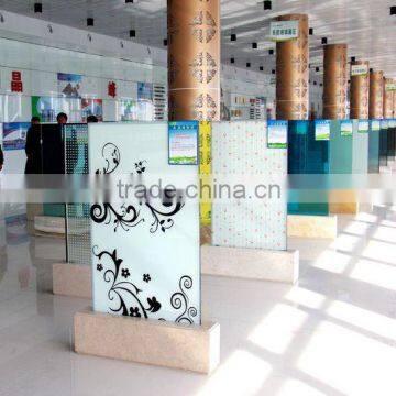 Ceramic silkscreen printing glass , laminated glass, Tempered Glass, sample exhibition