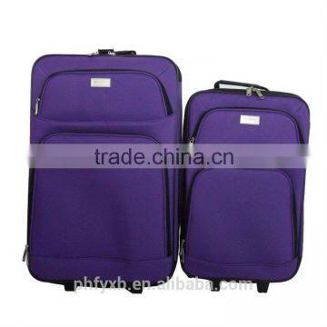 2015 5 PCS 600D Polyester Purple Cute trolley luggage Lightweight luggage set
