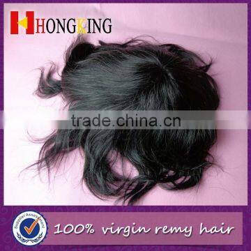 Virgin Human Hair French Lace Toupee For Black Men