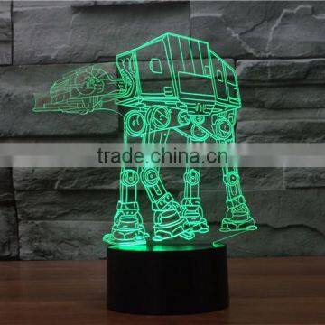 3D Optical Night Light Dog Carrier 7 RGB Light Colors 10 LEDs AA Battery or DC 5V Mixed Lot photo-3