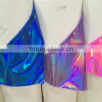 PU leather for ladies shoes upper usage with hologram effect                        
                                                Quality Choice