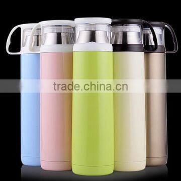 Top quality double wall Insulated 304 stainless steel mug bottle travel coffee cups with lid cup vacuum thermos flask mugs