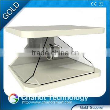 2016 popular importer 3d holographic display box, pyramid for advertising.