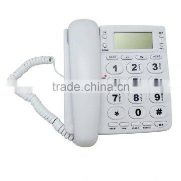 Big Button Corded Phone with Hands Free & CLI for Eld People