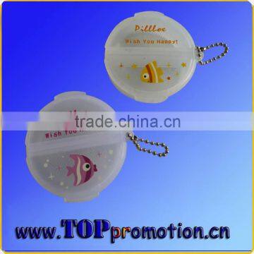 fashional keyring small pill box