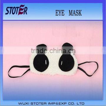 2014 Hot Sale Popular panda-like furry eye mask sleeping