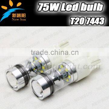 2pcs Super Bright 15SMD C ree XBD chips LED Red T20 7443 W21/5W Car Tail Led Bulb Light Brake Lights Fog Lamps 75W