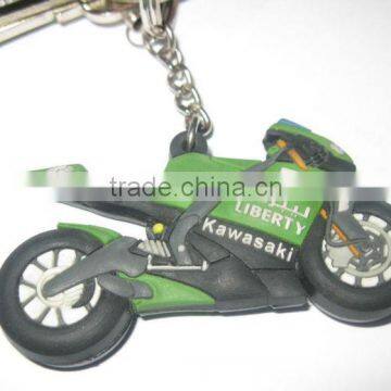 Best seller - motorbike key ring / motorcycle pvc key chain / soft rubber key chain