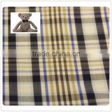 polyester cotton woven yarn dyed fabric for soft toy