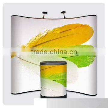 3*3 3*4 expo folding spring connected backdrop stands, trade show pop up backdrop display wall