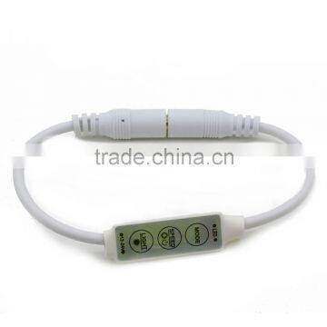 6A 12V 72W good price single color mini single color 3 key DC plug wire led dimmer