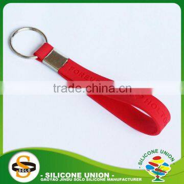 custom made silicone keyring custom silicone keychain with ring