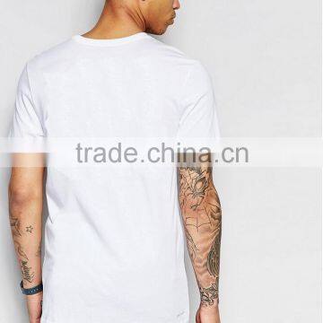 Daijun High Quality 200g Men White 100% Short Sleeve Cotton Crew Neck Custom t Shirt Printing photo-3