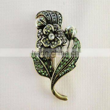 Flower Crystal Brooch