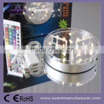 6"Remote Control Multicolor Led Wedding Crystal Centerpiece for Vase photo-4