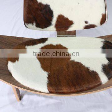 Modern Bend Plywood Hans Wegner Ponyhide / Cowhide Shell Chair