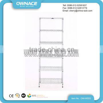 Easy Assemble Home Storage Steel Chrome Wire Shelf photo-4