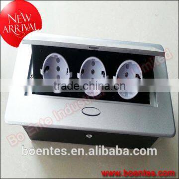 Euro Popular CE Approve Desktop Pop Up Hidden Power Socket/Outlet With 3 Way EU Standard Power Plug photo-4