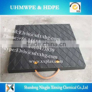 UHMWPE High Strength sheet for crane stabilizer/track support mat/Dunnage Outrigger pad