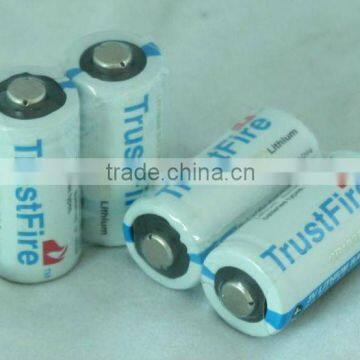 trustfire cr123a battery 3.0v non-rechargeable battery high drain 1400mAh lithium ion battery