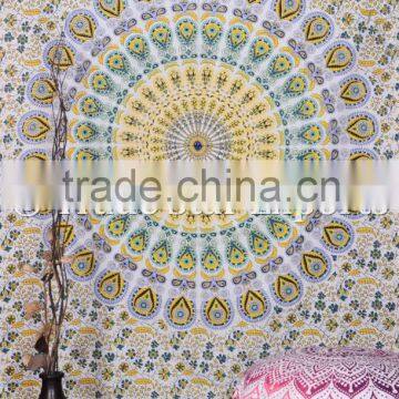 Queen Indian Ombre Mandala Ethnic Gypsy Wall Art Hippie Boho Cotton Home Decorative Tapestry photo-6