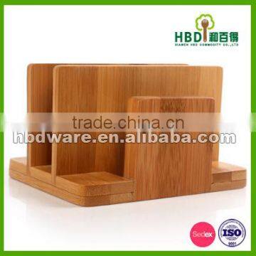BSCI Factory High Quality Bamboo Wood Kitchen Napkin Holder Wholesale