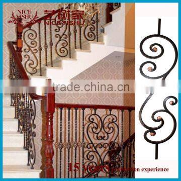 wrought iron work stair railing designs / decorative wrought iron handrails suppliers