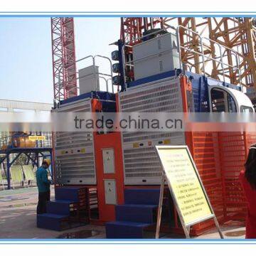 HONGDA SC200 200 With Double Cages Construction Elevator