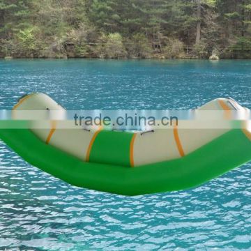 6 people 0.9mm PVC tarpulin inflatable water seasaw