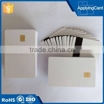 TOP Material Blank printing Card White Magnetic printed Card contact microchip Card