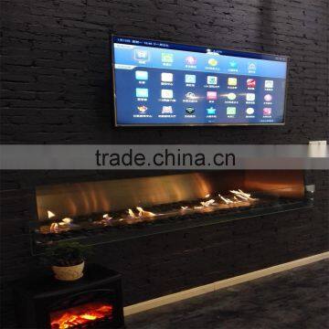 beautiful intelligent ethanol fireplace insert burner for heating room