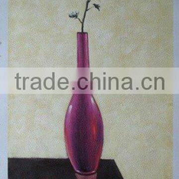 Simple vase oil painting