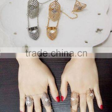 Jewellery Gold Diamond Square Engagement Wedding Ring photo-5