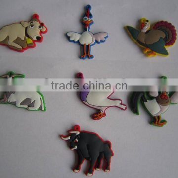 2012 newest custom soft PVC chick charms with cartoon design