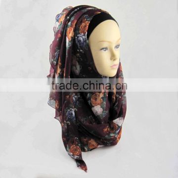 latest design muslim scarf long cotton jersey scarf hijab