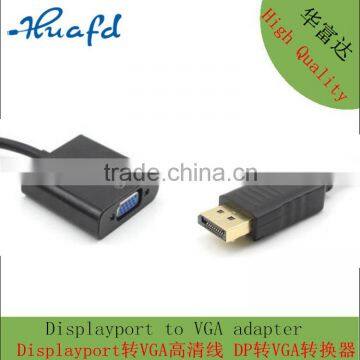 high quality DisplayPort to VGA CABLE, DP to VGA converter made in China