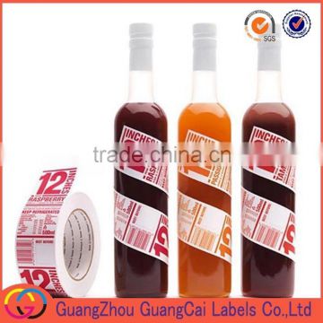 Cheap price high quality fasson material wine bottle sticker self-adhesive stickers and labels