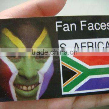 High quality face cards painting cards for carnival