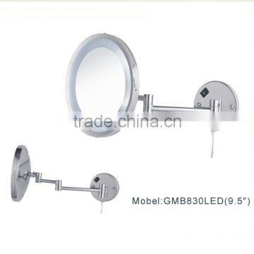 9.5inches five star hotel chrome wall mirror one side