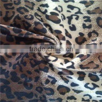 velboa fabric brown leopard faux fur