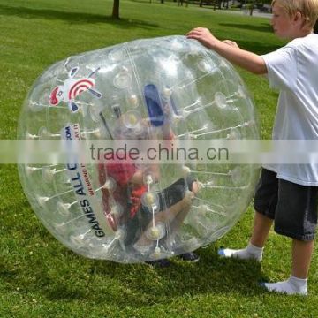 PVC soccer bumper ball, TPU bumper football, size custom inflatable bumpers