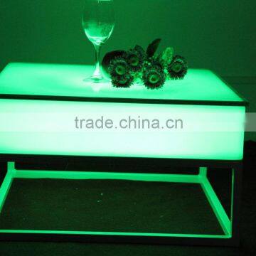 LED Square Coffee Table/restaurant Bar Hotel Convenient Small Square Table Tea Table/Garden Led Table photo-3