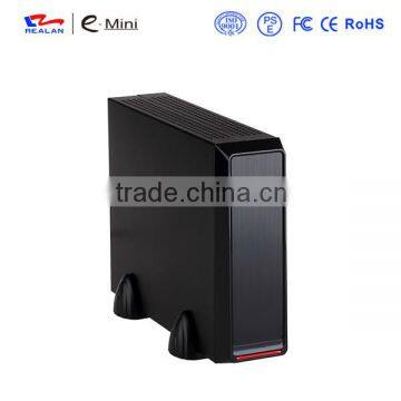 REALAN New Thin Mini ITX Custom Gaming HTPC Computer Case E-2019 With Power Supply (SGCC 0.8mm, 2.5'HDD) OEM