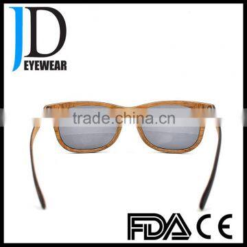 Custom Logo Square Laminated Wood Eyeglasses Polarized Wooden Sunglasses