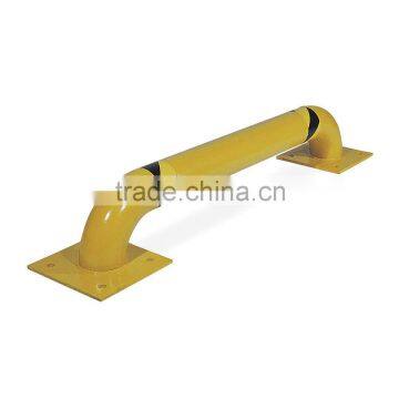 Safety Yellow Guard Rail Steel Bolt On Mounting Style