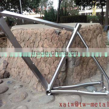 titanium road bicycle frame with diamond shape tube titanium cyclocross frame with special shape tube