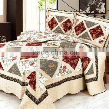 China cheap wash flower printed quilts for adults