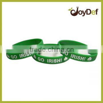 2015 Customized Promotional Debossed Printed 100% Silicone Wristbands